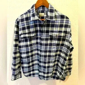 Jachs Plaid Flannel Heavy Weight Button Up Size X-Large